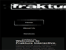 Tablet Screenshot of fraktureinteractive.com